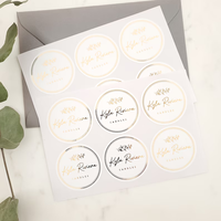 Étiquettes pour outils de maquillage, logo personnalisé, adhésif puissant, autocollants de beauté