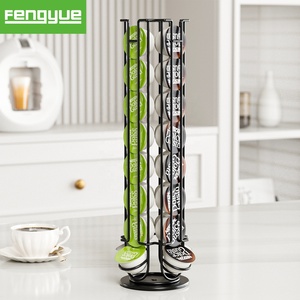 Support rotatif à 360° pour <span class=keywords><strong>capsules</strong></span> de café, en métal, pour <span class=keywords><strong>Dolce</strong></span> <span class=keywords><strong>Gusto</strong></span>, capacité de 32 <span class=keywords><strong>capsules</strong></span>, organisateur de rangement de cuisine de grande capacité - Product Image 1