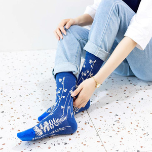 New Fashion <span class=keywords><strong>Chaussettes</strong></span> en coton à motif d'animaux floraux pour adultes - Product Image 2