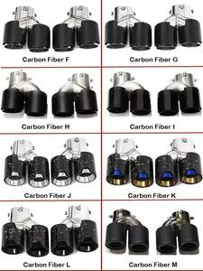 SYPES para BMW Punta de escape G20 G21 G22 G42 M240i M340i M440i <span class=keywords><strong>M</strong></span> rendimiento fibra de carbono forjado Quad tubo de escape silenciador punta OEM - Product Image 5