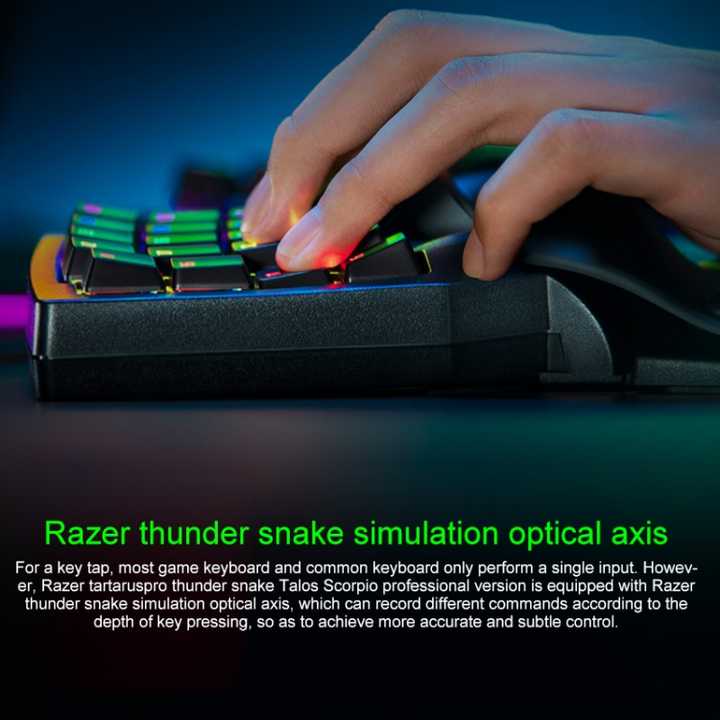 Razer TartarusProゲーミングキーパッド32キープログラム可能なバック 