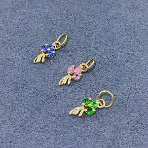 Nuevas llegadas populares 14K oro sólido Goldfish colgante <span class=keywords><strong>collar</strong></span> con <span class=keywords><strong>zafiro</strong></span> Tsavorita <span class=keywords><strong>collar</strong></span> <span class=keywords><strong>de</strong></span> oro personalizado joyería fina - Product Image 3