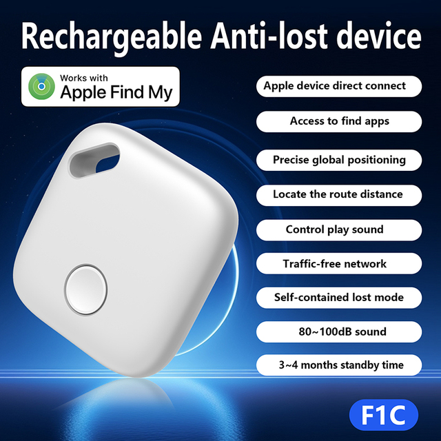 Mini F1C Rechargeable  Anti Lost Locator Wireless Smart Alarm Tracker for Luggage Pet Elderly Kids Safety