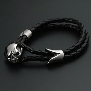 Pulseras de Cuero con Diseños, Brazaletes con Cierre de Acero Inoxidable, Joyería, Accesorios Decorativos, Dijes, Venta al por Mayor - Product Image 2