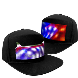 Casquette de sport intelligente LED multilingue, casquette de baseball, application pour changer le contenu, affichage de texte lumineux, chapeaux pour campagne, <span class=keywords><strong>chapeau</strong></span> de fête amusant RGB - Product Image 1