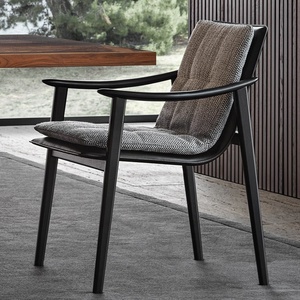 Sillón Moderno Premium de Ocio con Estructura de Madera de Fresno y Tapicería de Lino para Muebles de Sala de Estar KIKA Y23 - Product Image 5