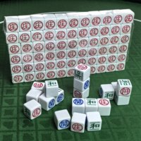 Dés de Baccarat Blancs Opaques Élite avec Symboles de Banque et de Joueur, Sérigraphiés, Durables, Équipement de Table de Casino
