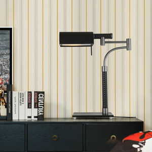 American-Style Light Luxury Black Leather Table Lamp <b>Hardware</b> for Hotel Projects Sales Offices Model Room Decorative Lighting - Product Image 5