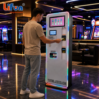 Distributeur de pièces intelligent commercial LIFUN avec écran tactile LCD, affichage publicitaire, machine de change automatique de jetons, kiosque d'échange de pièces