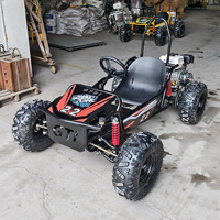 Mini Go-Kart de Alta Velocidad de 212cc con Pedales para Adultos, Todoterreno, Metálico, con Frenos de Disco, Motor de Gasolina de 4 Tiempos, para Uso en Exteriores