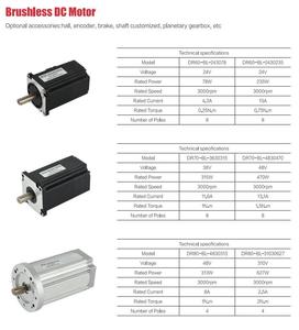Motor Eléctrico BLDC 24V/48V 157W/315W/470W 3000RPM 1.5-4.5Nm Imán Permanente Impermeable Eje Hueco Montaje con Brida CE ROHS - Product Image 5