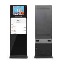 Écran LCD commercial sur pied de 50 pouces avec animation pour affichage numérique publicitaire en centre commercial