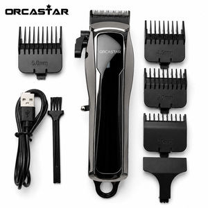 Tondeuse <span class=keywords><strong>à</strong></span> cheveux électrique sans fil professionnelle ORCASTAR pour hommes, rechargeable, avec écran LED, lame en acier inoxydable - Product Image 6