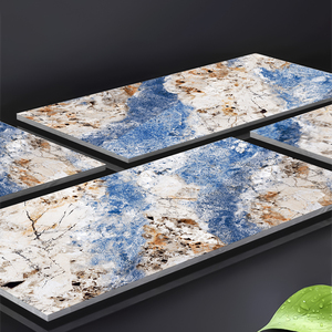 Vente en gros de carreaux de sol émaillés polis en porcelaine de 10mm 600x1200 Façades intérieures de luxe antidérapantes pour sol Design populaire - Product Image 3