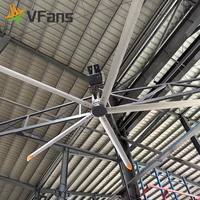Ventilateur de plafond HVLS VFans 3.1-5m à grand diamètre, large couverture, haute efficacité, circulation d'air, résistant à l'eau et à la poussière IP64, ventilateur agricole
