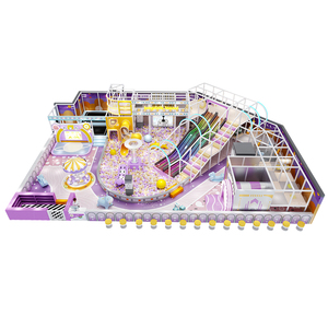 ชุดสนามเด็กเล่นในร่มเชิงพาณิชย์พร้อมอุโมงค์ LED ได้รับการรับรองมาตรฐาน ASTM F963 และ EN71 อุปกรณ์เล่นสำหรับเด็กสำหรับห้างสรรพสินค้าและร้านกาแฟ - Product Image 3