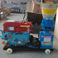 Machine à granulés d'aliments pour animaux à moteur diesel, machine à fabriquer des granulés d'aliments pour animaux d'élevage, poulets, poissons