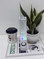 Haut-parleur créatif et coloré 2025 avec lumières LED RGB et fonction Water Dance, 1500 mAh, compatible avec la recharge sans fil 5.0 et la carte mémoire, pour une qualité HiFi