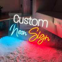 Enseigne néon personnalisée pour logo d'entreprise, mariage, bar, décoration de chambre, enseigne néon personnalisée avec nom, art mural