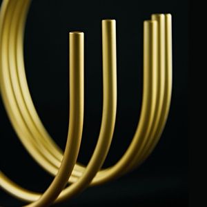 Luxury Golden Aluminium Scarf <b>Hanger</b> – Stylish <b>Space</b>-<b>Saving</b> Clothes & Accessory Organizer for Home, Closet, Wardrobe Use - Product Image 2