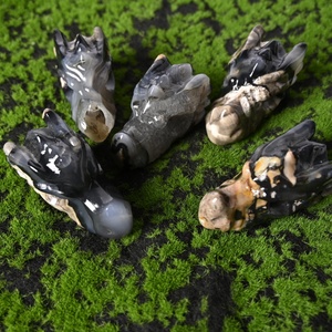 Venta al por Mayor de Cabezas de Dragón de Ágata Volcánica Talladas a Mano de Alta Calidad, Cristal Pulido, Modelo Artesanal para Decoración <span class=keywords><strong>del</strong></span> Hogar y Regalos - Product Image 4