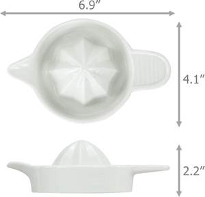 뜨거운 판매 쉬운 레몬 압착기 세라믹 수동 과즙 기 라임 오렌지 감귤류 핸드 프레스 주스 추출기 사용자 정의 로고 인쇄 - Product Image 6