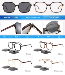 Gafas de Sol Cuadradas para Hombre, Diseño 2026, Gafas de Sol Personalizadas para Hombre, Gafas de Sol Polarizadas de Acetato - Product Image 4