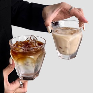 Tasse à latte art italienne, Tasse à café en <span class=keywords><strong>verre</strong></span> épais, Flat White glacé, <span class=keywords><strong>Macchiato</strong></span> court, <span class=keywords><strong>Verre</strong></span> à whisky, <span class=keywords><strong>Verre</strong></span> à spiritueux - Product Image 2