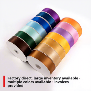 Manufacturer Wholesale 4cm Plain Satin <strong>Ribbon</strong> for Baking Packaging Cake Decoration Gift Box Flower Decoration 26031801 - Product Image 2