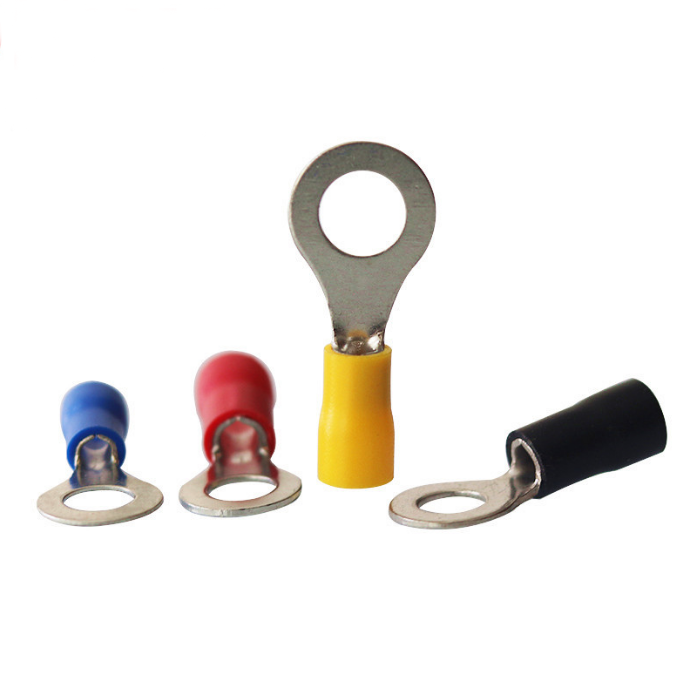 Желтые клеммы RV, кольцевые изолированные клеммы для кабеля, обжимные клеммы, комплект 14-12AWG Кабельный соединитель