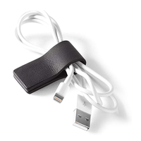 Support magnétique pour câble de téléphone, organisateur de câbles réutilisable en cuir PU, clips portables pour câbles, cadeaux pour femmes et hommes