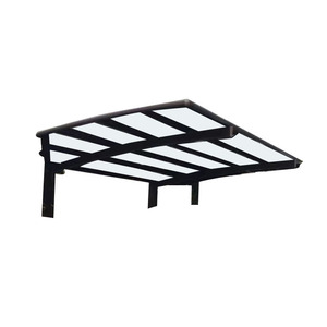 Abri de voiture en aluminium avec toit en polycarbonate imperméable, structure en aluminium, pour <span class=keywords><strong>3</strong></span> <span class=keywords><strong>voitures</strong></span>, stationnement extérieur - Product Image 1