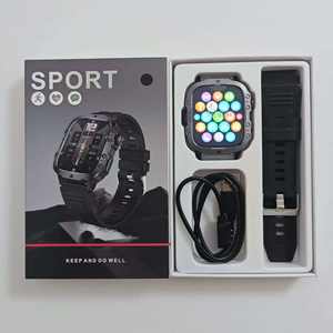 <span class=keywords><strong>Reloj</strong></span> <span class=keywords><strong>Inteligente</strong></span> QX11 para Hombre con Llamadas Bluetooth, Pantalla de 1.96 Pulgadas, Frecuencia Cardíaca, Resistente al Agua 3ATM IP68, para Android IOS, Deportes al Aire Libre, Natación - Product Image 1