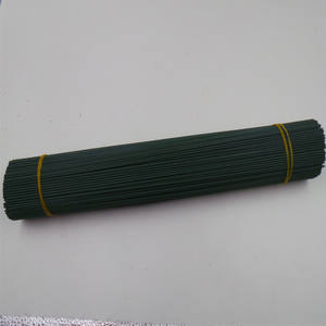 EL-05 40 cm Plastic <strong>Floral</strong> Rod with Green <strong>Wire</strong> Imitation Artificial Graduation Paper Artisan Art for Mother's Day - Product Image 3