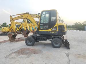 เครื่องขุดไฮดรอลิก6ตันฮุนได R60W-7เครื่องขุดแกนเครื่องยนต์ yanmar ประสิทธิภาพสูงรถขุดล้อยางมือสอง - Product Image 6