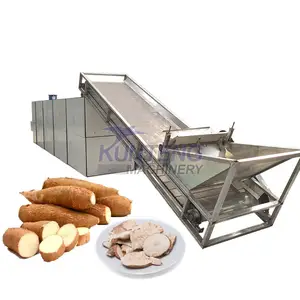 Whole cassava processing line cassava flakes dryer electric automatic cassava machine drying