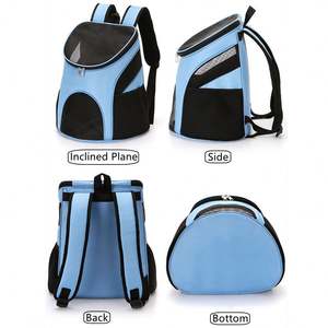 Bolsa plegable para mascotas, mochila transpirable para gatos, mochila portátil para perros y gatos, mochila de viaje para exteriores, bolsa de transporte para perros pequeños - Product Image 5