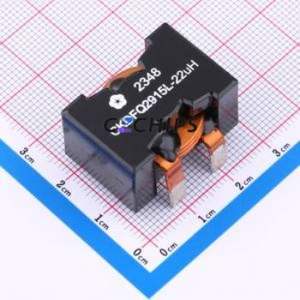 CKDFQ2915L-22uH/MC ตัวเหนี่ยวนำไฟฟ้าแบบ Through hole Component (THT)-3P,27.9x23มม. 22uH 20% 6.8A - Product Image 1