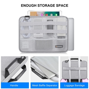 OEM ODM HAWEEL Maletín Bandolera para Portátil de 15.0 a 16.0 Pulgadas para <span class=keywords><strong>Lenovo</strong></span> <span class=keywords><strong>Thinkpad</strong></span>, Bolsa de Almacenamiento para Auriculares y Banco de Energía - Product Image 5