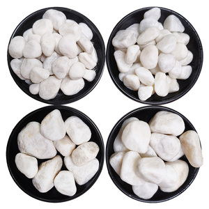 Wholesale Decoration Snow <strong>White</strong> <strong>Pebble</strong> Stone Clay <strong>White</strong> Coloured <strong>Pebbles</strong> <strong>White</strong> <strong>Pebbles</strong> Polished Stones