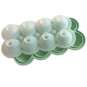Moule à glaçons en silicone 8 cavités, antiadhésif, sans BPA, facile à nettoyer, idéal pour les cocktails, le café et plus encore, qualité alimentaire, pour congélateur et cuisine - Product Image 3