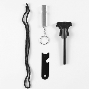 Pierre à feu de survie portable d'urgence en plein air, briquet naturel en acier inoxydable, poignée de démarrage, tige de ferro, allumeur imperméable - Product Image 4