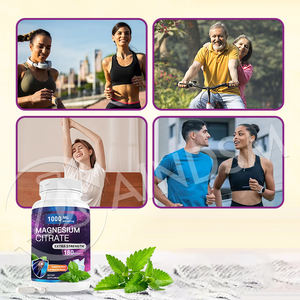 Cápsulas de citrato de magnesio sin azúcar naturales de diseño personalizado Relajación muscular Cápsulas de citrato de magnesio de alta absorción - Product Image 5