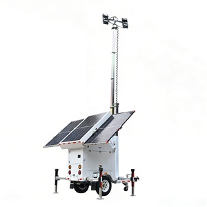 Portable Solar <b>LED</b> <b>Light</b> Tower 7m Mast Mobile Trailer 4*150W LED360 Degree Rotation UST 900 New Arrival Solar Lighting Tower 360 - Product Image 4