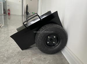 Amarillo 440 Lb. Capacidad Heavy Duty Panel <span class=keywords><strong>Dolly</strong></span> All Terrain <span class=keywords><strong>Dolly</strong></span> con mango, neumáticos Ruedas para chapa de yeso - Product Image 4