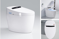 Vente directe d'usine de nouveaux appareils sanitaires en céramique cuvette de siège de toilette intelligente montée sur le sol pour WC