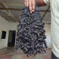 Extensions de cheveux humains vierges bruts 100 % naturels de haute qualité, tissage de cheveux bouclés indiens, meilleurs fournisseurs d'extensions de cheveux brésiliens