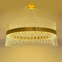 Lustre de luxe K9 XX lustre suspendu 2025 nouveau luminaire de bureau à domicile avec suspension en cristal pour la décoration de la maison