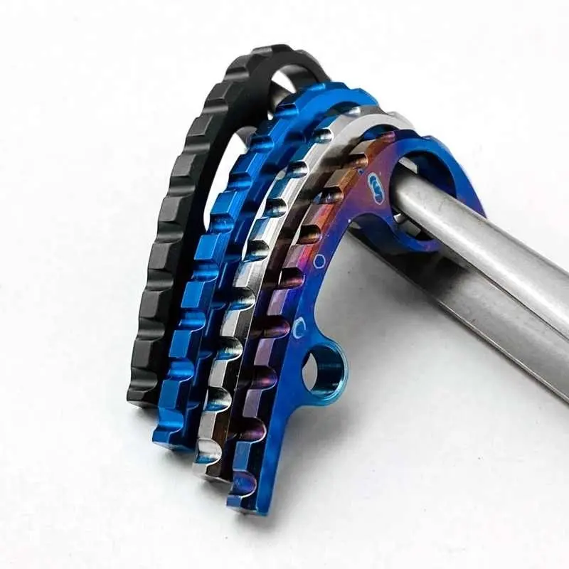 Titanium Back Spacer Folding Pocket Knife Alloy Shank Spine Keel Multicolor Easy to install For Para 3