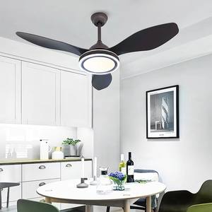 Best Modern Industrial <b>Light</b> <b>LED</b> Plywood Ceiling Fan with 3 Blades 6-Speed DC Motor Smart Remote <b>Control</b> Dimmable & High CRI 95 - Product Image 2